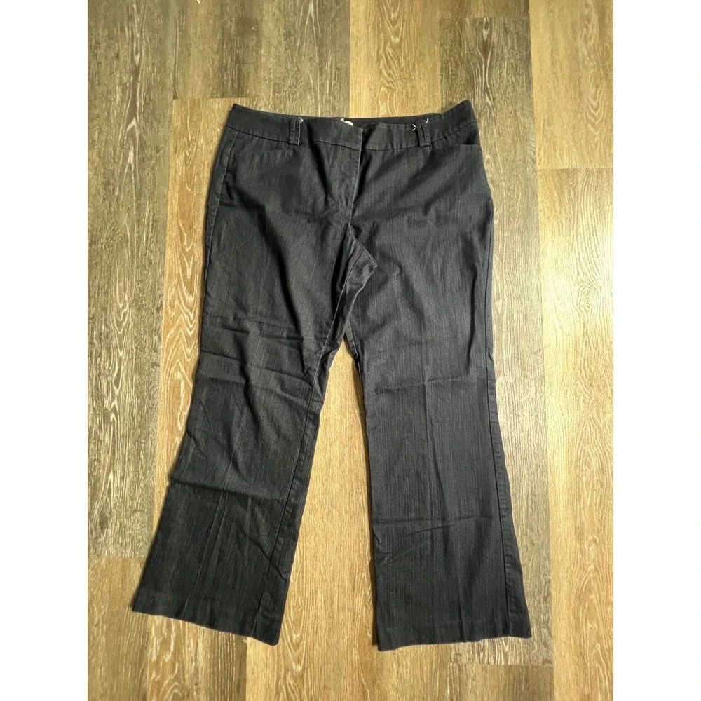 New York & Company Dress Pants Womens 16 Black Stretch Bootcut Professional